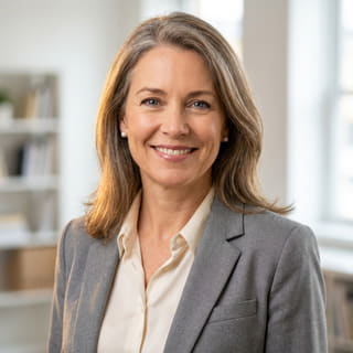 Sarah Coleman, vermeld als financieel directeur bij Anker Ruilerij, op een profielfoto